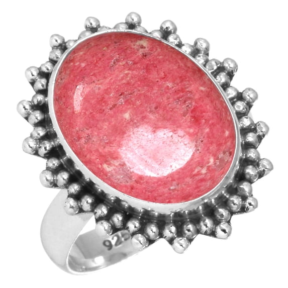 Natural Thulith Ring 925 Sterling Silver Handmade Jewelry