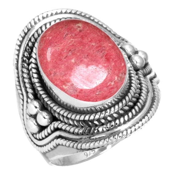 Natural Thulith Women Jewelry Solid 925 Sterling Silver Ring