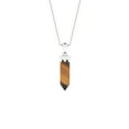 thumbnail image 1 of Natural Tiger Eye Hexagon Shape Pendant Necklace in Sterling Silver for Women with 18-inch Adj. Chain, June Birthstone Jewelry for Her Birthday, Wedding Anniversary, Christmas, Mothers Day, 1 of 7