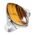 thumbnail image 1 of Natural Tiger Eye Ring 925 Sterling Silver Handmade Jewelry, 1 of 10