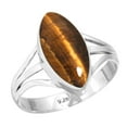 thumbnail image 1 of Natural Tiger Eye Ring 925 Sterling Silver Handmade Jewelry, 1 of 6
