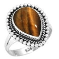 thumbnail image 1 of Natural Tiger Eye Women Jewelry 925 Sterling Silver Ring, 1 of 6
