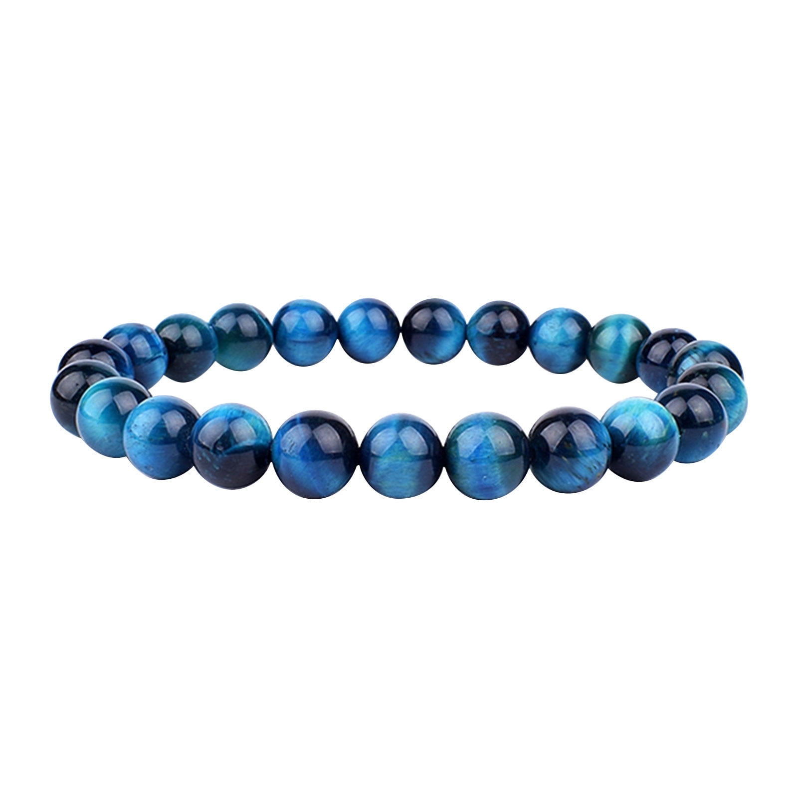Natural Tourmaline Bead Bracelet - 8mm Healing Stone Bracelet For Stress Relief & Relaxation