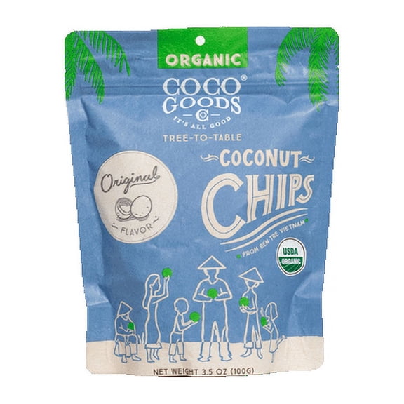 Natural Toasted Coconut Chips, Caramel 3.5 oz Zip Lock Bag