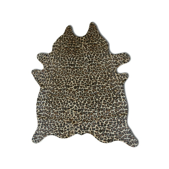 Natural Togo Cowhide Rug | Leopard | 5'x7'