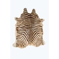 thumbnail image 1 of Natural Togo Cowhide Rug | African Zebra Chocolate & Natural | 6'x7', 1 of 6