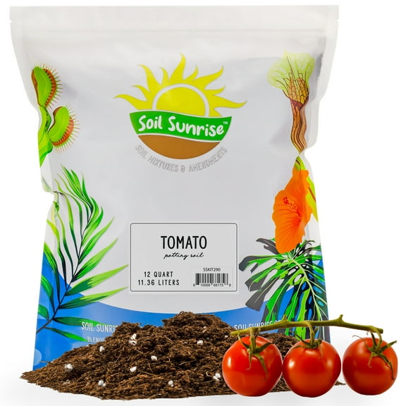 All Natural Tomato Starter/Potting Mix (12 Quarts), Perfect Backfill for Outdoor Tomato Plant Holes, Hand Blended with Natural Ingredients Including Worm Castings