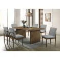 Natural Tone Solidwood 7pc Dining Set MidCentury Modern Dining Table — free download
