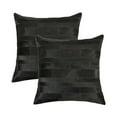 thumbnail image 1 of Natural Torino Madrid Cowhide Pillow | 2-Pack | Black | 18"x18", 1 of 1