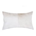 thumbnail image 1 of Natural Torino Cowhide Pillow 12x20 Inch Real Leather Accent Pillow, 1 of 2