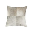 thumbnail image 1 of Natural Torino Cowhide Pillow 18x18 Gold Tan Quattro Design, 1 of 3