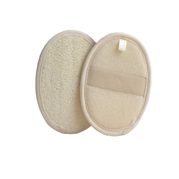 Natural Towel Gourd Scrub Body Sponge Exfoliating Pad for Bathing Spa Beige