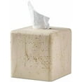 thumbnail image 1 of Natural Travertine Textures Tissue Box Cover Square for Home Decor,Resin Heavy Tissue Box Holder for Bathroom Countertop,Tabletop,Bedside Table,Office (Handmade of Resin), 1 of 9