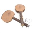 thumbnail image 1 of Natural Tree Wood Pet Parrot Raw Wood Fork Tree Branch Stand Rack Squirrel Bird Hamster Branch Perches Chew Bite Toys, 1 of 8