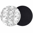 thumbnail image 1 of Natural Trees Branches Coasters Set of 2, Absorbent Coasters for Drinks, Colored Birds Vintage Rustic Coaster for Desk Coffee Table Protection, Home Decor House Warming Gifts 4", 1 of 8