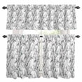 thumbnail image 1 of Natural Trees Branches Kitchen Curtains Sets for Windows 24 Inch Length, Colored Birds Vintage Rustic Rod Pocket Window Treatments Tier Curtains and Valances Set for Bedroom/Bathroom, 1 of 8