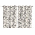 thumbnail image 1 of Natural Trees Kitchen Curtains Window Panels, Colored Birds on Branches Retro Rustic Insulated Window Treatment Curtain, Grommet Curtains for Bedroom/Living Room/Bathroom, 2 Piece 52"Wx63"L, 1 of 8