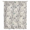 thumbnail image 1 of Natural Trees Sheer Curtains 54 Inches Long, Colored Birds on Branches Retro Rustic Light Filering Curtains, Breathable Simi Curtain Privacy Drapes for Kitchen Bathroom Small Window Treatment, 1 of 9
