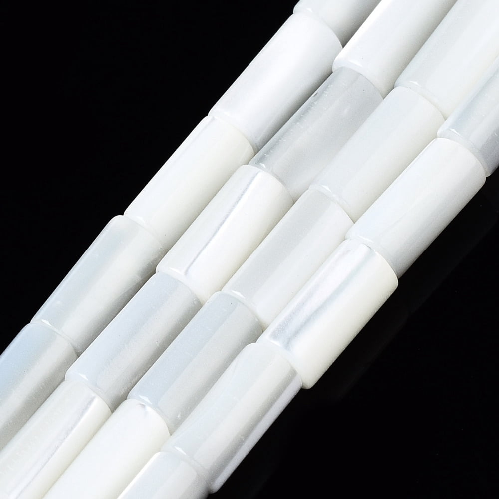 Seashell Column Natural Trochid Shell/Trochus Shell Beads Strands Column Bleach ...