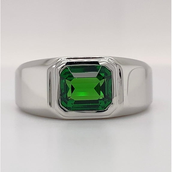 Natural Tsavorite Engagement Ring Natural Tsavorite Ring, Green Gemstone ring, Alternative Engagement ring, Green Garnet ring
