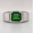 thumbnail image 1 of Natural Tsavorite Engagement Ring Natural Tsavorite Ring, Green Gemstone ring, Alternative Engagement ring, Green Garnet ring, 1 of 4