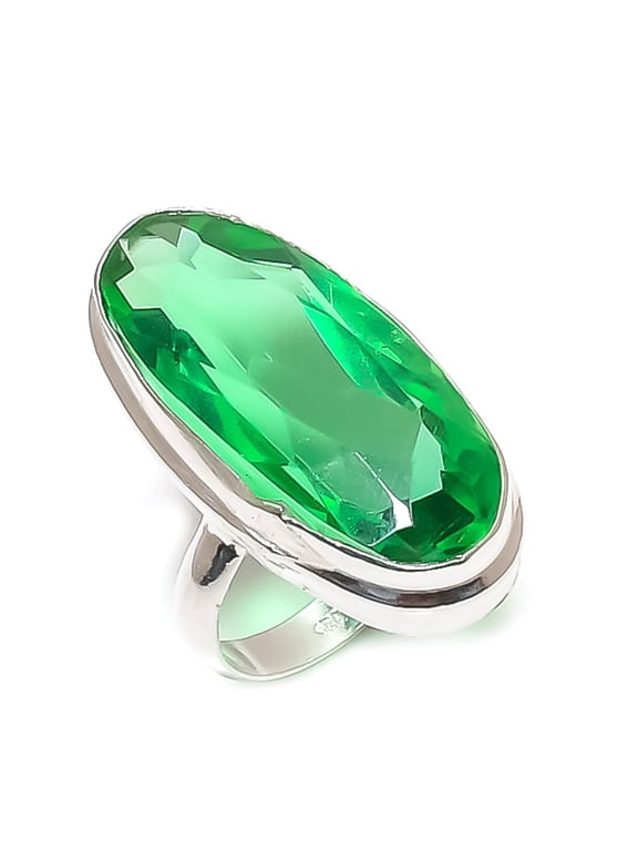 Natural Tsavorite Gemstone 925 Sterling Silver Jewelry Ring Size 5.5