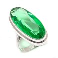 thumbnail image 1 of Natural Tsavorite Gemstone Handmade 925 Sterling Silver Jewelry Ring Size 8, 1 of 2