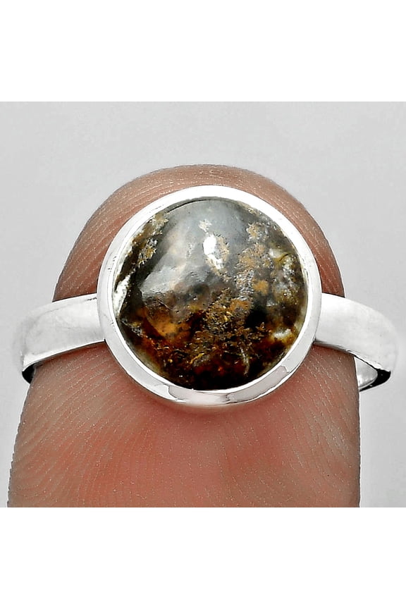Natural Tube Agate - Turkish 925 Sterling Silver Ring s.8.5 Jewelry R-1004 SDR181586