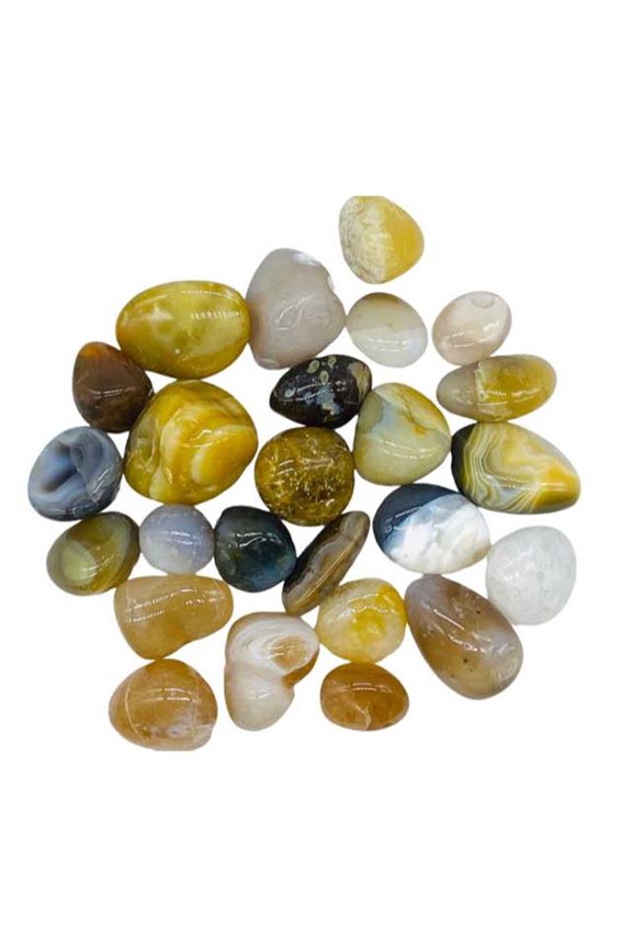 Natural Tumbled Agate Stones - Multicolor - 1 lb - Unique Energy Enhancer