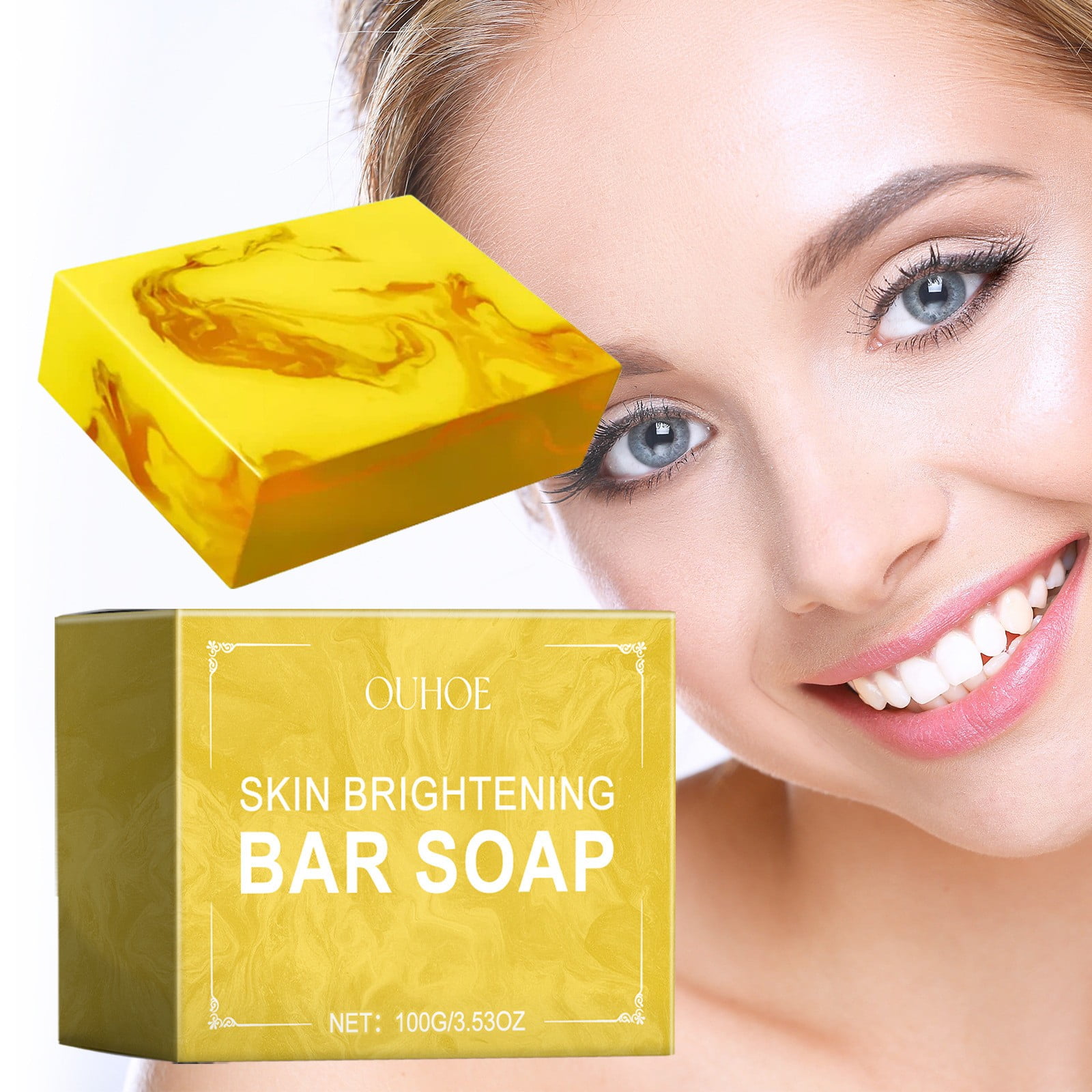 Natural Turmeric Soap Bar for Face & Body, Turmeric Skin Brightening