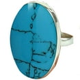 thumbnail image 1 of Natural Turquoise Healing Gemstone Ring, Pure 925k Sterling Silver Ring, Organic Ring, Exclusive Ring, Solitaire Ring, Proposal Ring, Ultimate Ring, Birthday Gifts For Women (turquoise, 7), 1 of 3