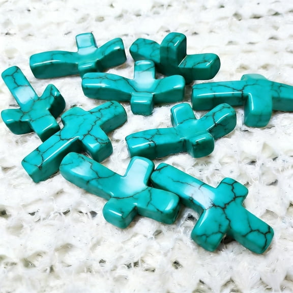 Natural Turquoise Pocket Stone Handcrafted Religious Gift | Polished Healing Crystal for Prayer, Meditation, & Display