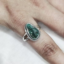 Natural Turquoise Ring, Rough Turquoise Ring, December Birthstone, Bohemian Ring, 925 Sterling Silver, Womens Ring, Christmas, Thanksgiving, Handmade, Statement Jewelry, Rough Gemstone Jewelry