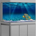 thumbnail image 1 of Natural Undersea Aquarium Background, Underwater Ocean Sunlight Fish Tank Background Aquarium Decorations Poster with 8 EVA Double-Sided Tape, 1 of 6
