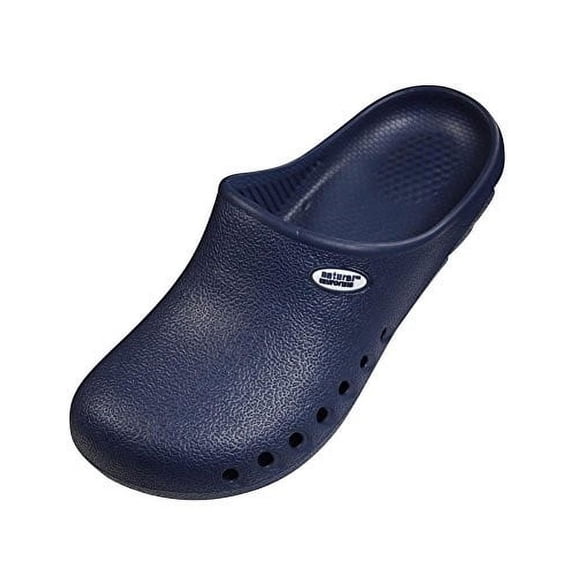 Natural Uniforms Comfort Slip Resistant Non Marking Sole Nursing Clog, Navy 35599-10B(M)US