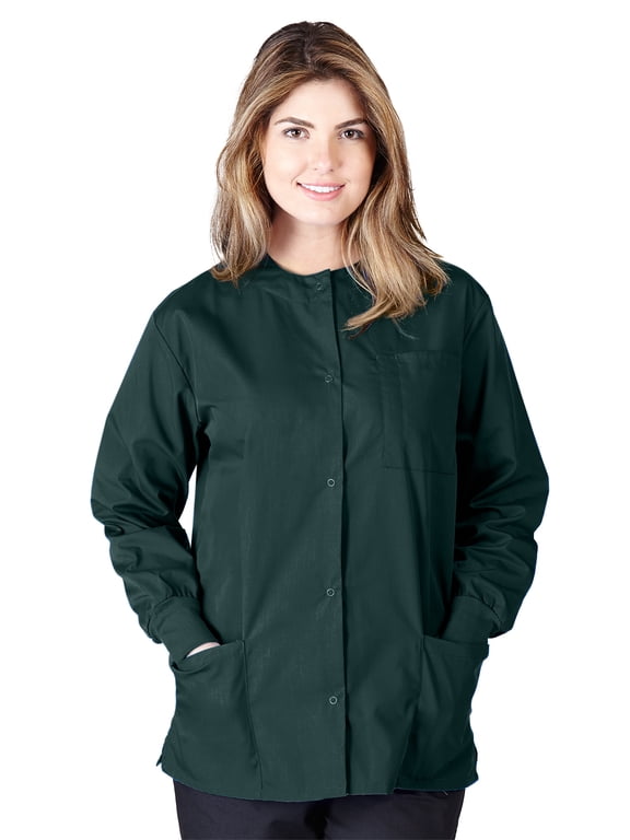 Medical Scrub Jacket G102 (Hunter Green, XXX-Large)