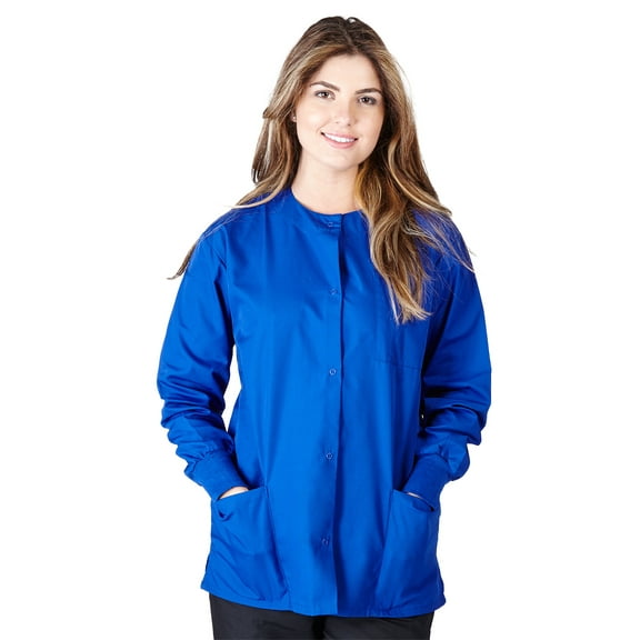 Natural Uniforms Medical Scrub Jacket G102 (Royal Blue, Medium)