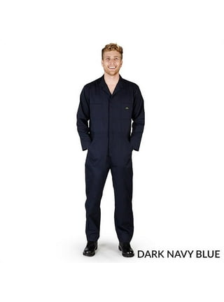 CQR Men's Zip-Front Coverall, Solid Color Stain & Wrinkle Resistant Work  Coverall, Action Jumpsuit with Multi Pockets