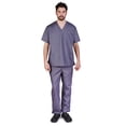 thumbnail image 1 of Natural Uniforms Men Scrub Set, Men Medical Uniforms 102 (Charcoal, Medium), 1 of 7