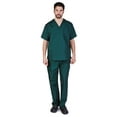 thumbnail image 1 of Natural Uniforms Men Scrub Set, Men Medical Uniforms 102 (Hunter Green, Medium), 1 of 7