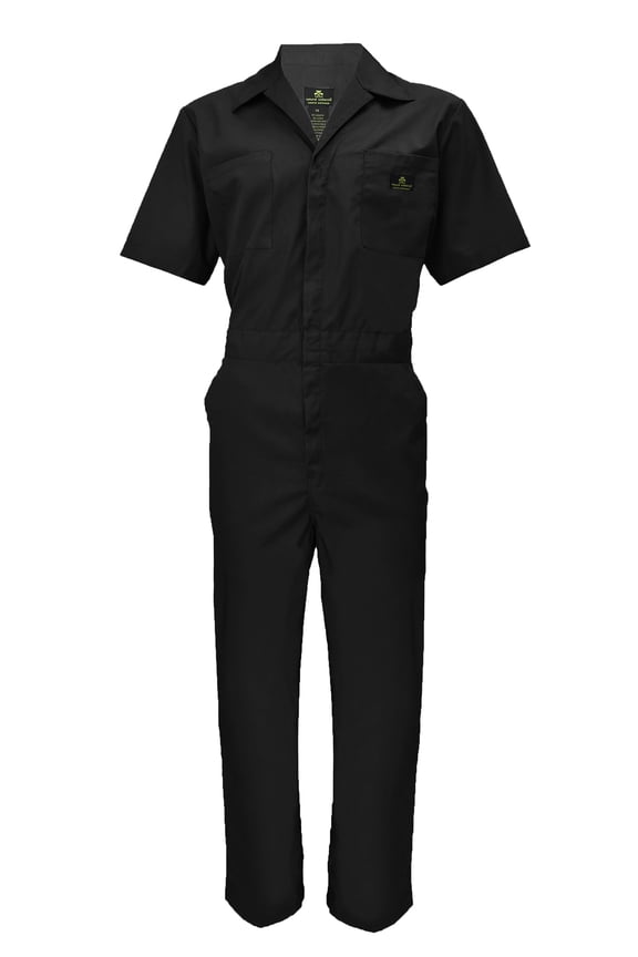 Short Sleeve Coverall 399 ( Black, Small )