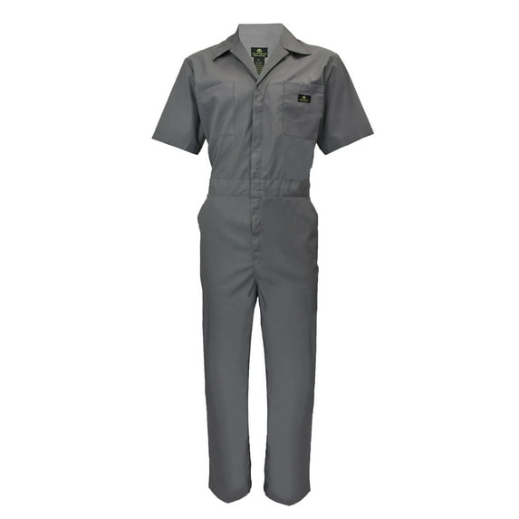 Natural Uniforms Short Sleeve Coverall 399 ( Gray, Large )