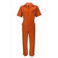 thumbnail image 1 of Natural Uniforms Short Sleeve Coverall 399 ( Orange, Medium ), 1 of 6