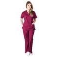 thumbnail image 1 of Natural Uniforms - Solid Mock Warp - Tie Back Scrub Set MM001, 1 of 7