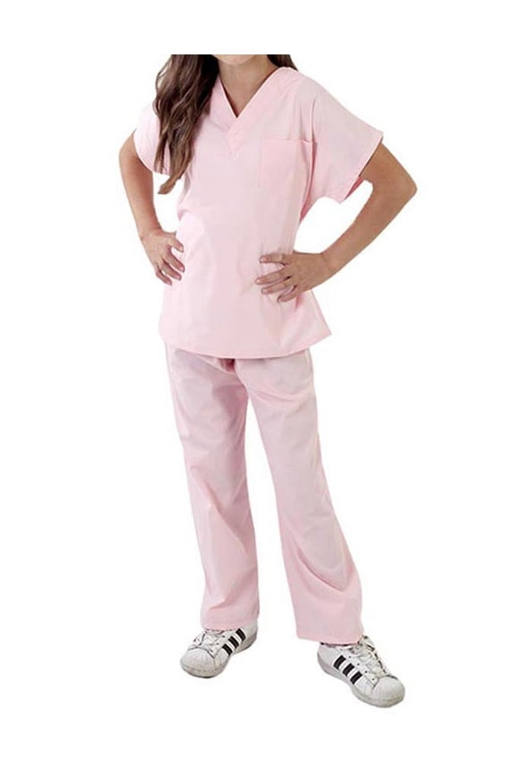 UNISEX CHILDRENS SOLID SCRUB SET - 516