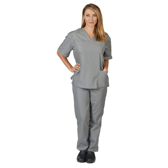 Natural Uniforms UNISEX SIX POCKET SOLID SCRUB SET - BP101