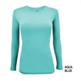 thumbnail image 1 of Natural Uniforms Under Scrub Tee Crew Neck Long Sleeve T-Shirt Underscrub Tee (Aqua Blue, X-Large), 1 of 7