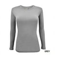 thumbnail image 1 of Natural Uniforms Under Scrub Tee Crew Neck Long Sleeve T-Shirt Underscrub Tee (Gray, 2X-Large), 1 of 7