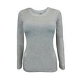 thumbnail image 1 of Natural Uniforms Under Scrub Tee Crew Neck Long Sleeve T-Shirt Underscrub Tee (Heather Charcoal, X-Large), 1 of 7
