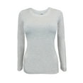 thumbnail image 1 of Natural Uniforms Under Scrub Tee Crew Neck Long Sleeve T-Shirt Underscrub Tee (Heather Gray, 3X-Large), 1 of 7